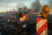 Volcano eruption near Grindavik