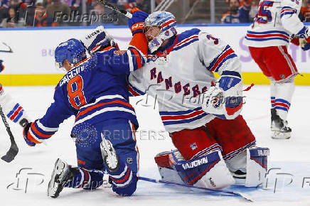 NHL: New York Rangers at Edmonton Oilers