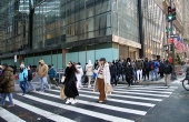 Vspera de natal na cidade de nova york.