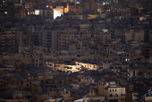 General view of residential buildings in Beirut's southern suburbs