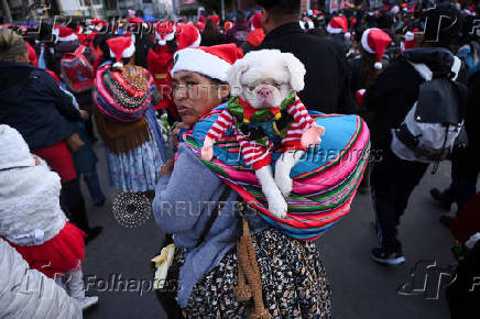 Christmas parade in La Paz