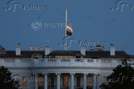 Flag at half-staff following the death of former President Jimmy Carter