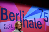 Director Tricia Tuttle holds a press conference ahead of the 75th Berlinale International Film Festival in Berlin