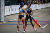 El brasileo Johnatas Cruz y la venezolana Magaly Garca ganan el Maratn CAF 2025