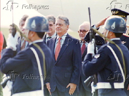 O presidente Fernando Henrique Cardoso