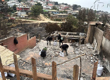 Estragos em Via del Mar causados por incndios florestais