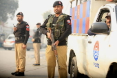 Security checkpoint on the eve of Christmas in Peshawar