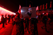 Commemoration to remember Iranian General Qassem Soleimani and Iraqi militia leader Abu Mahdi al-Muhandis, in Baghdad