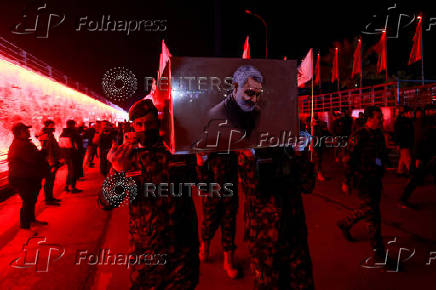 Commemoration to remember Iranian General Qassem Soleimani and Iraqi militia leader Abu Mahdi al-Muhandis, in Baghdad