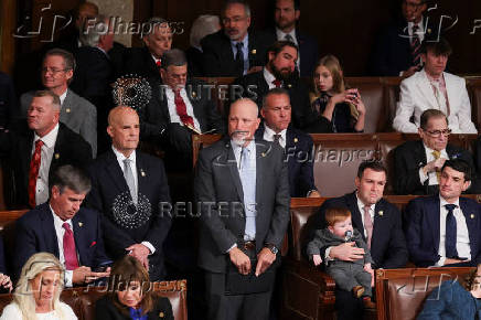 U.S. representatives gather to vote for their new Speaker of the House on the first day of the new Congress at the U.S. Capitol in Washington