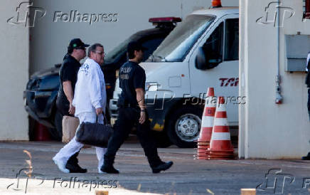 Geddel Vieira Lima chega preso ao hangar da PF em Braslia