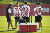 El Girona FC prepara su partido ante el Pars Saint-Germain