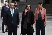 La reina doa Letizia preside el acto de entrega de la XIV edicin de los Premios Luis Carandell de periodismo parlamentario.