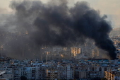 Ataque areo israel en el distrito de Dahieh, al sur de Beirut, Lbano