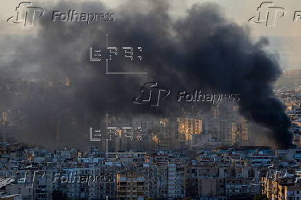 Ataque areo israel en el distrito de Dahieh, al sur de Beirut, Lbano