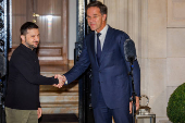 Meeting of NATO Secretary General Mark Rutte and President of Ukraine Volodymyr Zelenskiy in Brussels