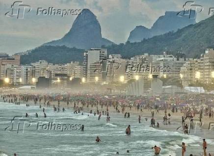 Praia de Copacabana no RJ