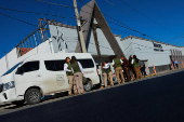 Funeral of Mexican immigration agent in Ciudad Juarez