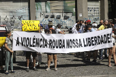 Manifestao por bairros mais seguro da zona sul de SP