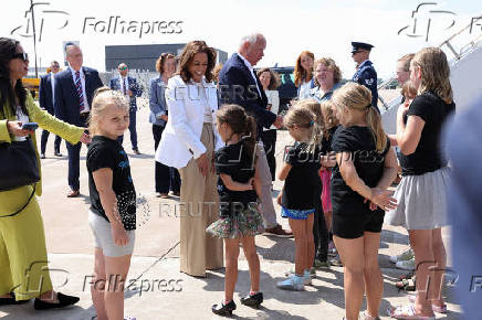 U.S. VP and Democratic presidential candidate Harris and her running mate Minnesota Governor Walz campaign in Eau Claire