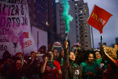 Demonstration to mark International Day for the Decriminalization and Legalization of Abortion, in Sao Paulo