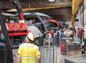 Movimentao saida pro natal na rodoviaria do tite em so paulo