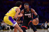 NBA: Miami Heat at Los Angeles Lakers