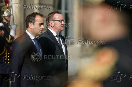 French Defence Minister Sebastien Lecornu meets with German counterpart Boris Pistorius, in Paris
