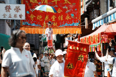 Bun Festival at Cheung Chau island in Hong Kong