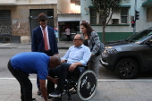 Sergio Cabral chega Justia Federal no Rio de Janeiro