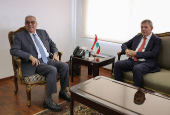 UNRWA Commissioner-General Philippe Lazzarini meets Lebanon's caretaker Foreign Minister Abdallah Bou Habib in Beirut