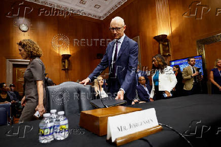 Novo Nordisk CEO Lars Jorgensen testifies in U.S. Senate hearing on high cost of weight loss drugs, in Washington