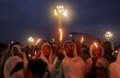 Meskel festival celebration, in Addis Ababa