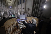 Sunday mass at Notre Dame Cathedral in Paris