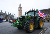 Demonstration in support of farmers, in London