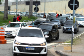 Motoristas enfrentam lentido no acesso para a rodoviria do Tiet