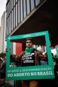 Ato de Aborto legal na Avenida Paulista