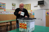 North Macedonia holds first round of presidential election, in Skopje