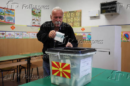 North Macedonia holds first round of presidential election, in Skopje