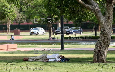 Hot summer day in New Delhi