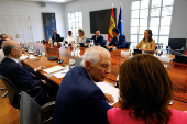 Spain hosts a meeting of foreign ministers from EU and Arab countries on Middle East crisis, in Madrid