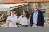 Los reyes Felipe y Letizia almuerzan con Leonor en Villagarca de Arousa