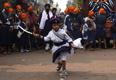 Sikh Religious procession to mark major Sikh festival Gurupurab