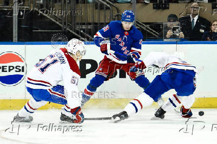 NHL: Montreal Canadiens at New York Rangers