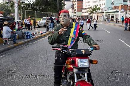 El chavismo celebra en Caracas una manifestacin 