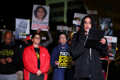 Protest against the government and to show support for the hostages who were kidnapped during the deadly October 7, 2023 attack, in Tel Aviv