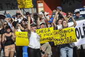 Manifestao por bairros mais seguro da zona sul de SP