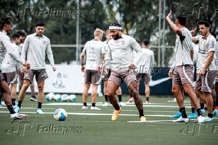 treino aberto do corinthians no ct joaquim grava