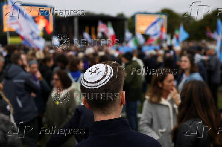 Memorial event for victims of October 7 attack on Israel, in London