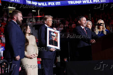 Republican presidential nominee and former U.S. President Donald Trump campaigns in Henderson